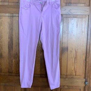 Lavender denim curvy skinny jeans